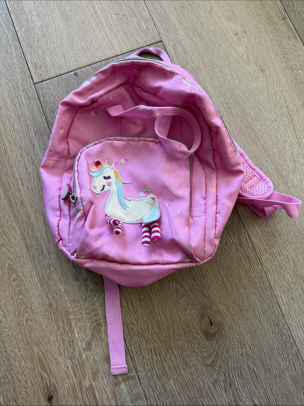 Kids Pink Unicorn Mini Backpack with Applique